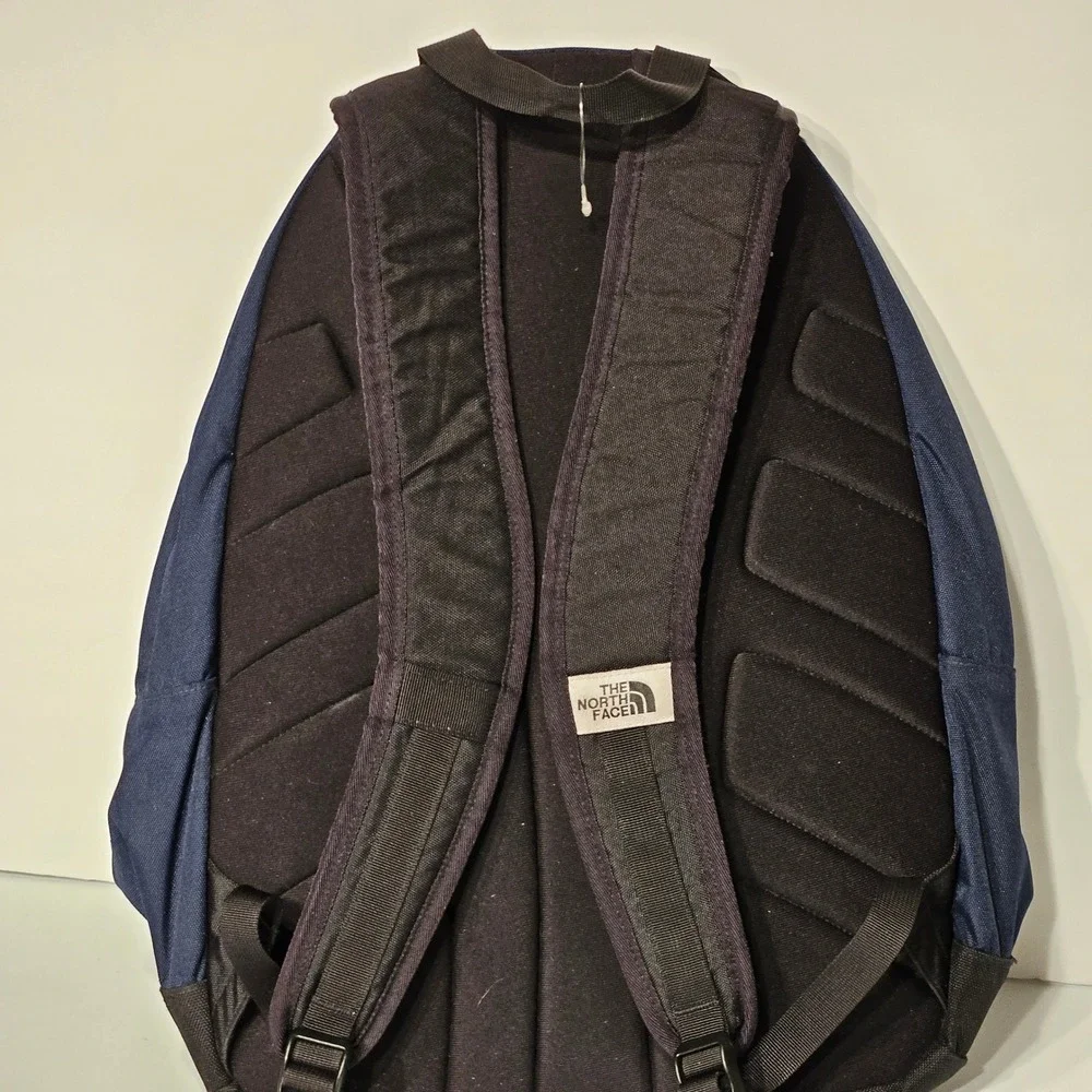The North Face‎ Vault Backpack Unisex OS Navy Purple Good Embroidered Logo Bag
